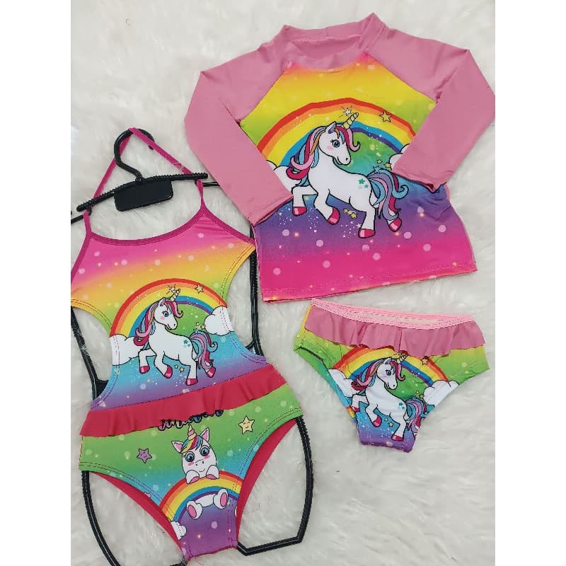 kit  de personagem blusa, calsinha e maio