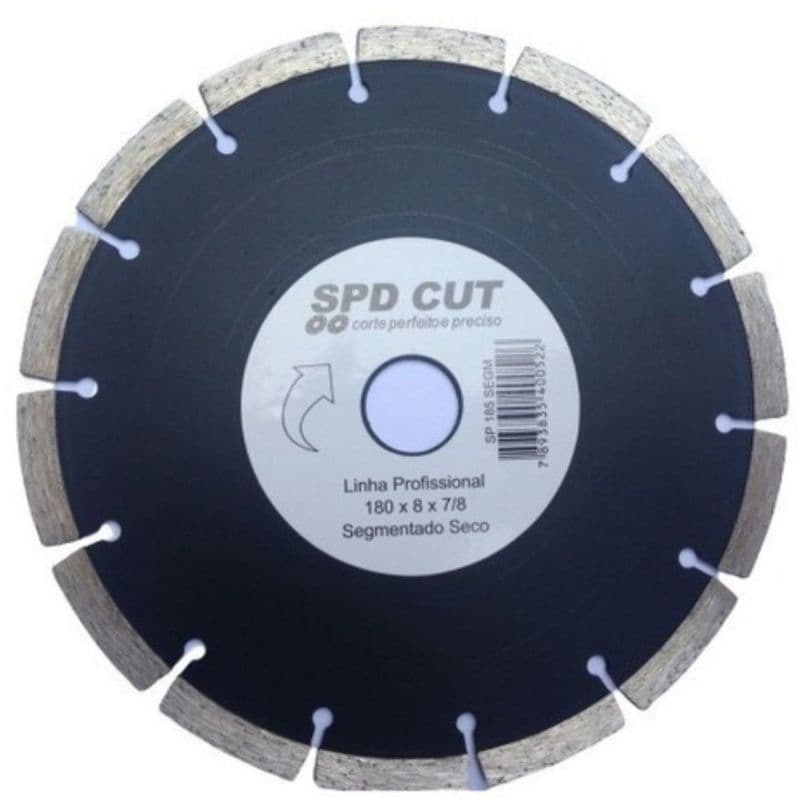 Disco Diamantado Segmentado 180mm 7 Polegadas