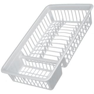 Escorredor de Pratos 440x335x50mm Plástico Resistente Ideal para Pia Cozinha e Lavagem