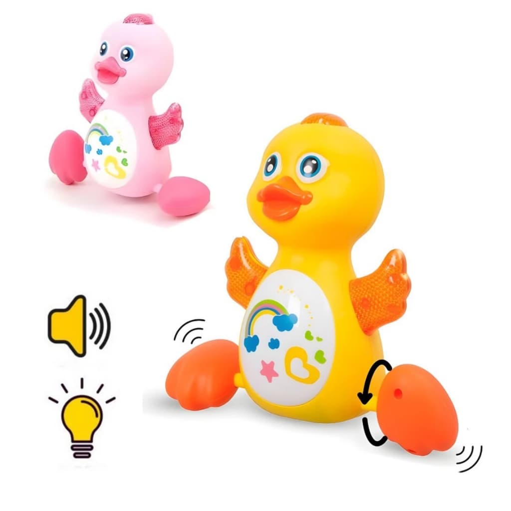 Brinquedo Patinho Fujão Musical – Luz, Som e Movimento Interativo para Bebês e Crianças