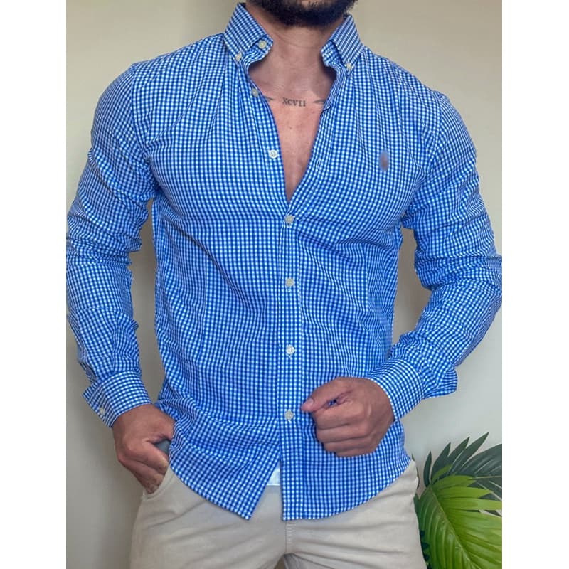 Nova coleção Camisas micro xadrez 8 cores P ao XXG social casual estilosa envio imediato use com calças bermudas shorts