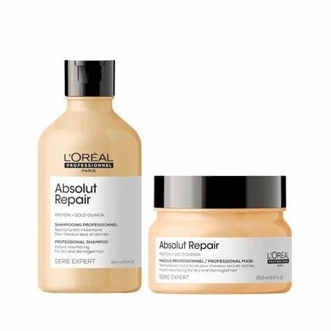 Kit Shampoo 300ml E Máscara 250g Loreal Absolut Repair Home Care
