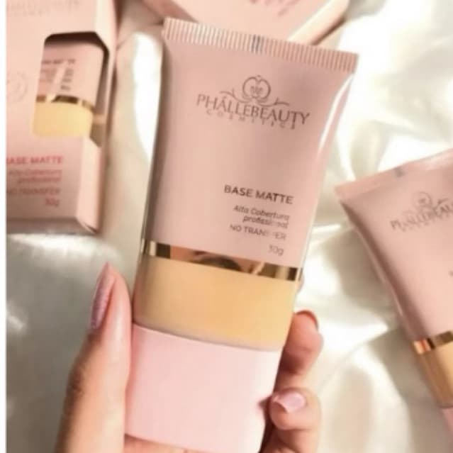 Base Matte Phállebeauty Alta Cobertura 30g