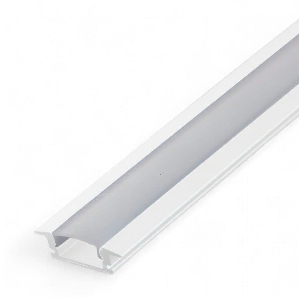 Perfil alumínio Embutir Slim P/ Fita Led 1 Metro