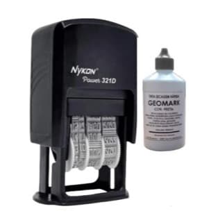 Kit Datador + Tinta Geomark 100ml  para Plástico