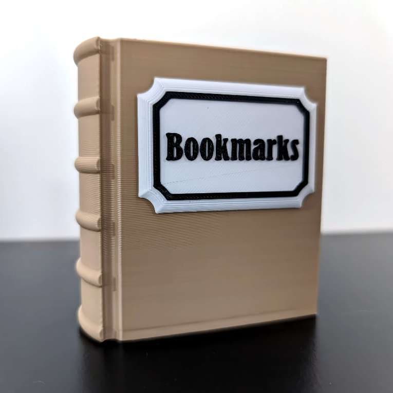 Porta marcador de página em formato de livro