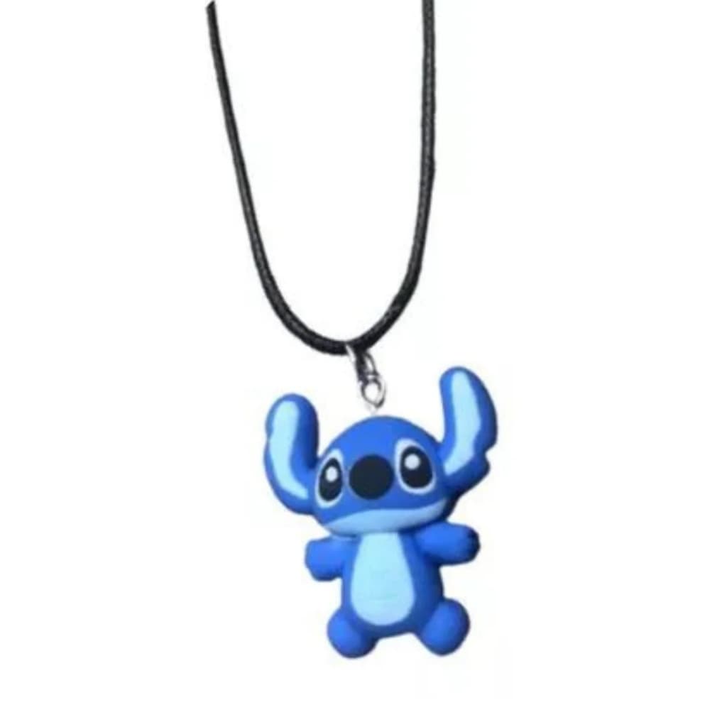 Colar Cordão Ajustável Lilo Stitch Personagem Desenho Menino Anime