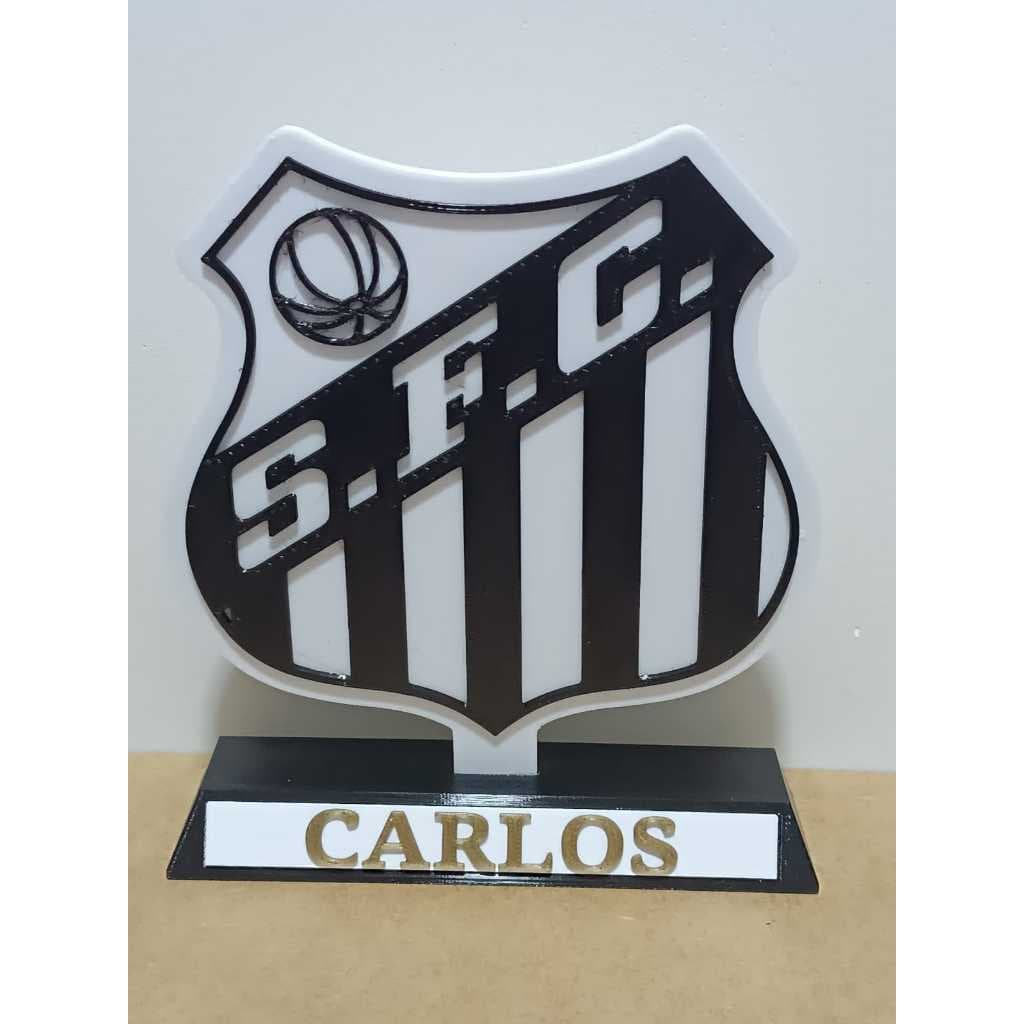 Totem Decorativo Time de Futebol Personalizado com nome do torcedor