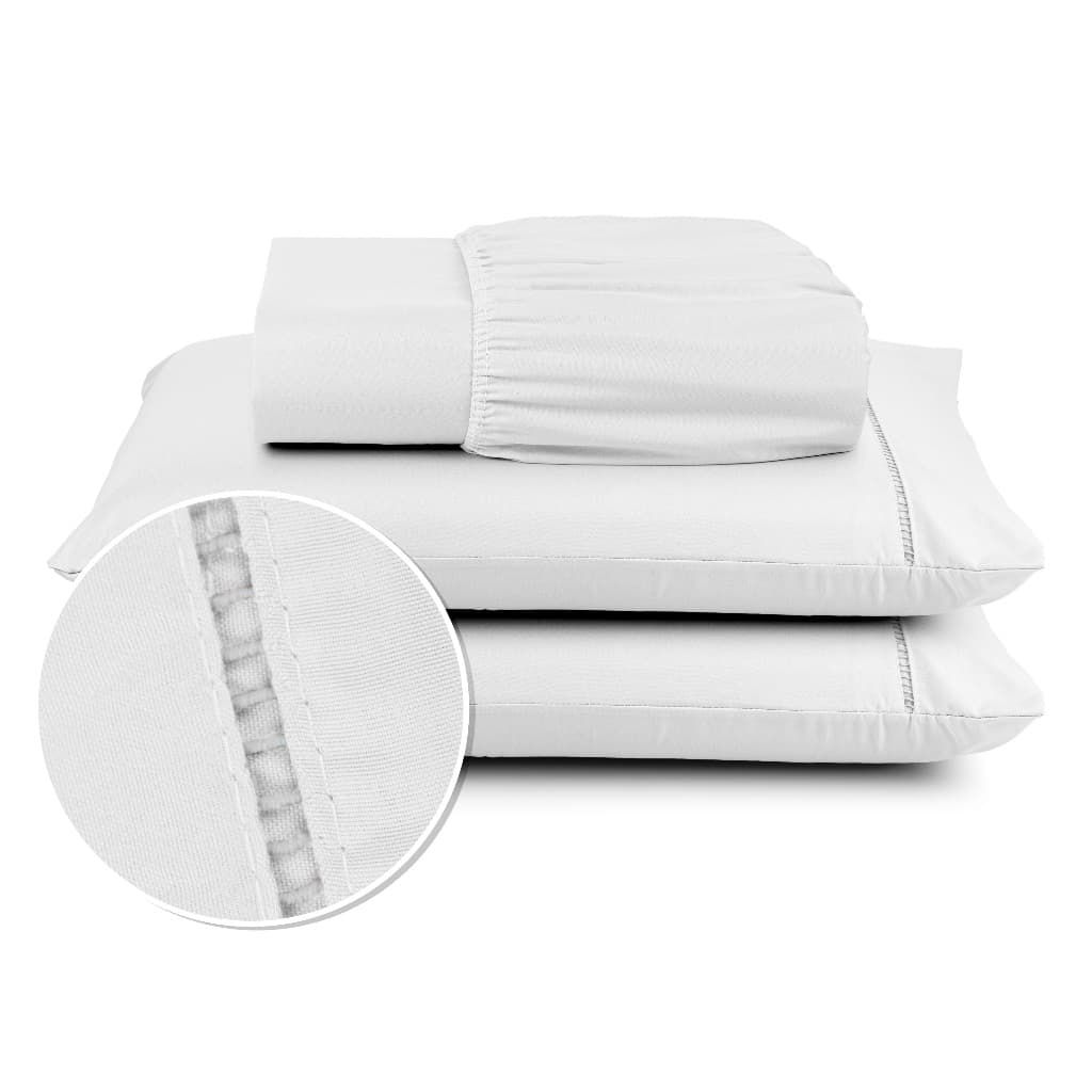 Kit Lençol Berço Solteiro Casal Queen King 02 e 03 Peças 400 fios Micropercal Sua ve Hotel
