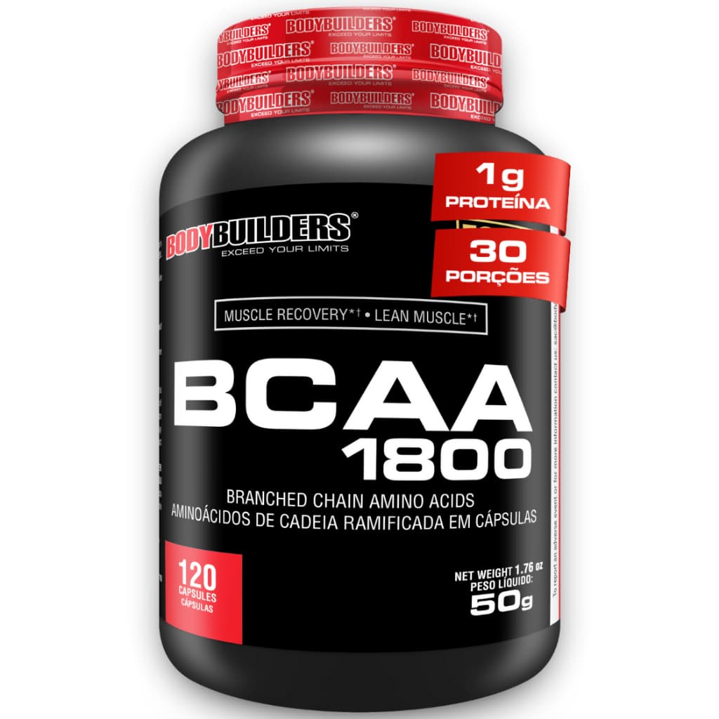 BCAA 1800 120 Cápsulas - Bodybuilders