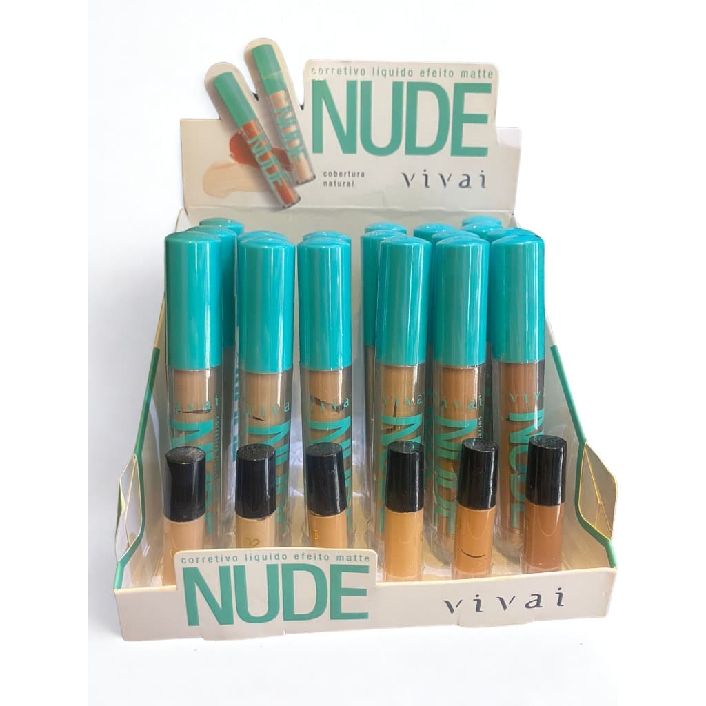 Corretivo Líquido Matte Nude Vivai – Alta Cobertura Natural – Várias Cores