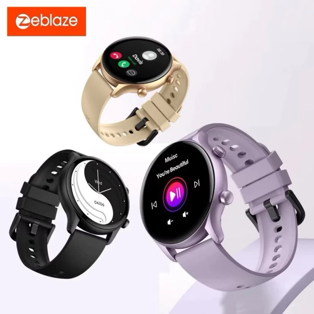 Zeblaze-Btalk 3 Plus Smartwatch para Homens e Mulheres, Chamada De Voz, Display Colorido Rastreamento De Fitness.