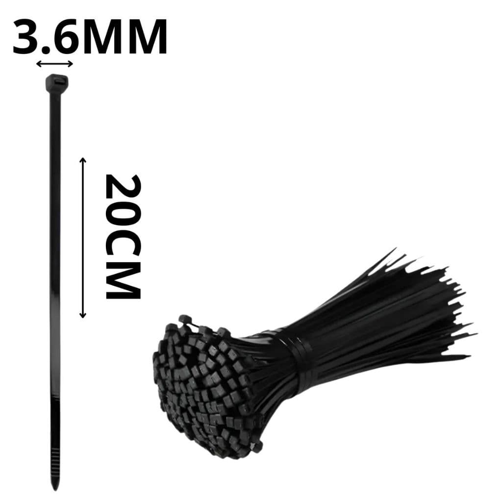 Kit 100 Rabo de Rato Enforca Gato Nylon 20cm Abraçadeira Eletricista