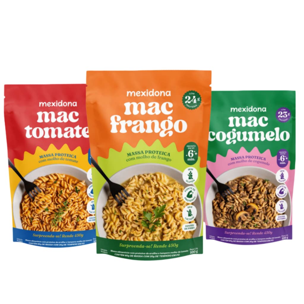 Macarrão Proteíco Mexidona Mac Sem glúten Zero Lactose Massa