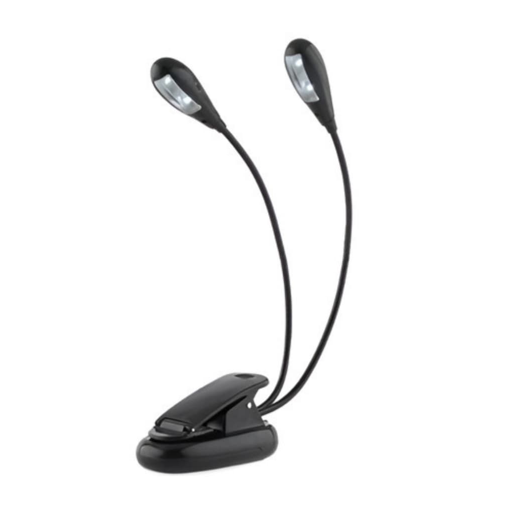 Luminária Luz de Led para Estante de Partitura PD 12 Hebikuo 4 Led Articulável Presilha