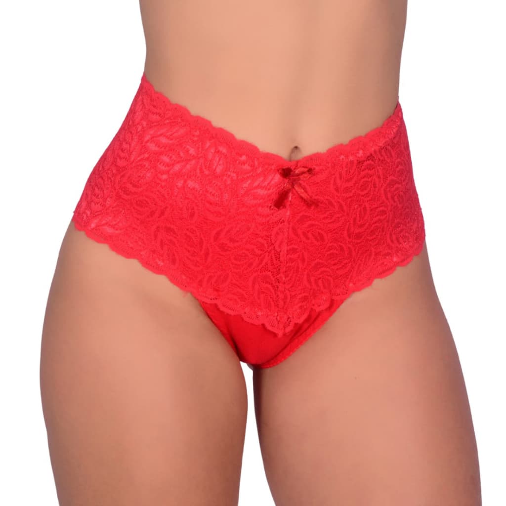 5 Calcinha Alta Modeladora Cinta Aperta Barriga Cós Alto