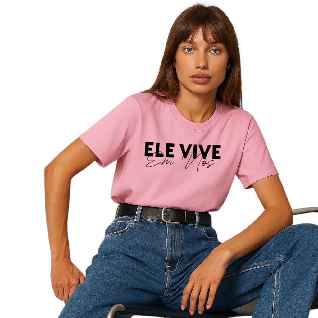 Camiseta T-Shirt Estampada Cristã Evangelho Básica T-Shirt 100% Algodão Entrega Imediata Preço de Fábrica