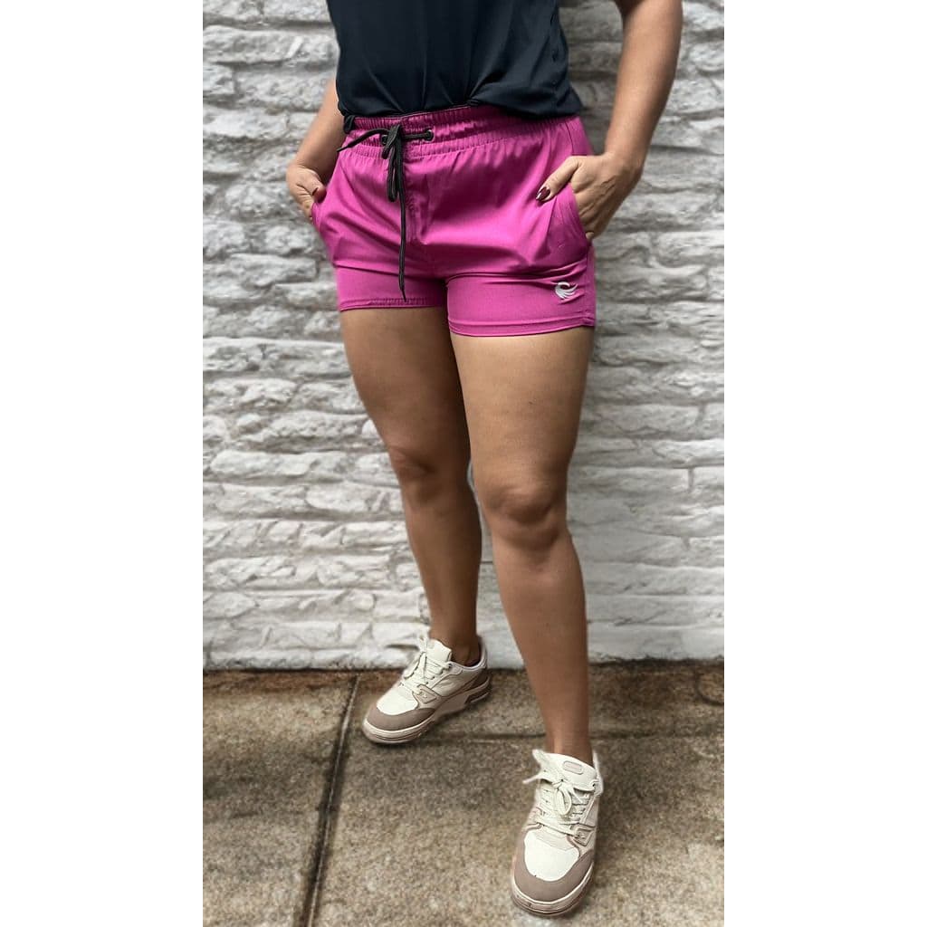 Shortinho Feminino Academia Tactel Elastano moda praia