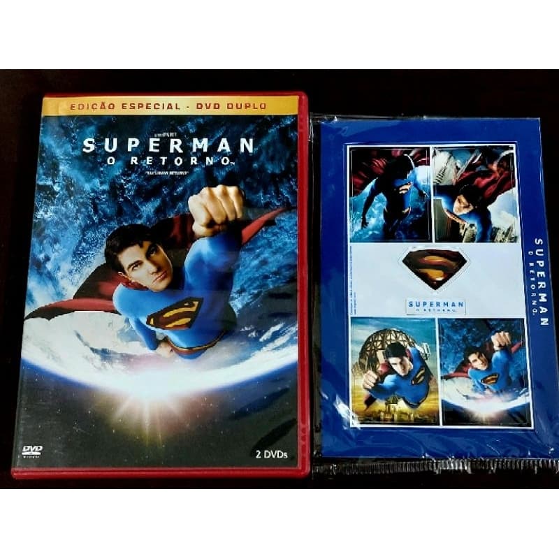 Dvd DUPLO SUPERMAN O RETORNO COM BRINDE  ED. ESPECIAL C/ BRINDE