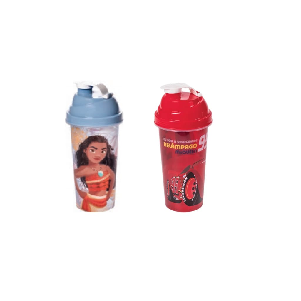 Shakeira Garrafa Moana Carros 580 Ml Disney Plasútil infantil