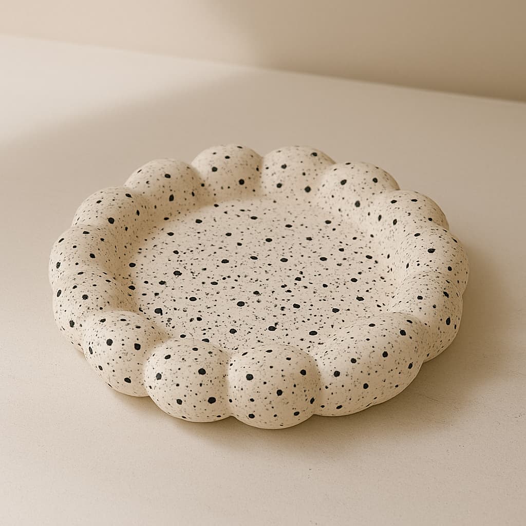 Bandeja Chic Porta Joias Enfeite Pequena 12x12 para Casa Escritório no geral, resistente e chic