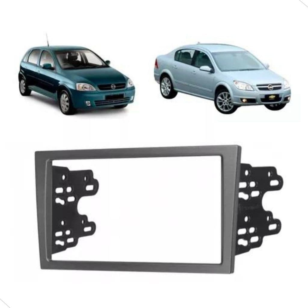 Moldura 2 din Chevrolet Corsa 2002 – 2012/ Montana 2003 – 2009/ Vectra 2007 – 2011 | Cinza