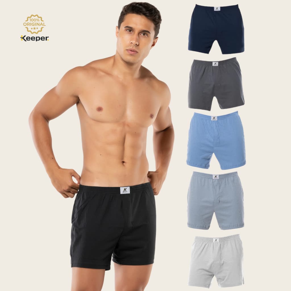Kit 3 Cuecas Samba Canção Masculina com Abertura - Keeper