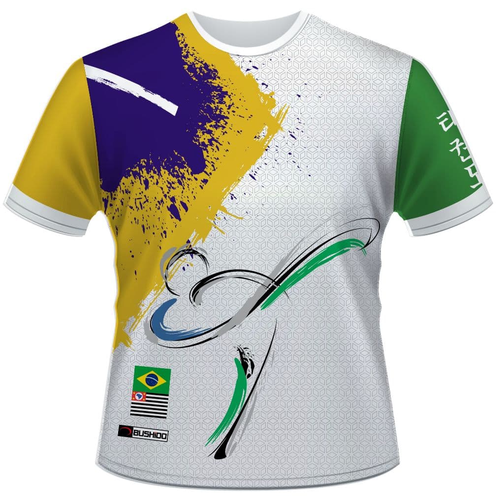 Camisa Taekwondo Brasil Arte Marcial Mma 188-10