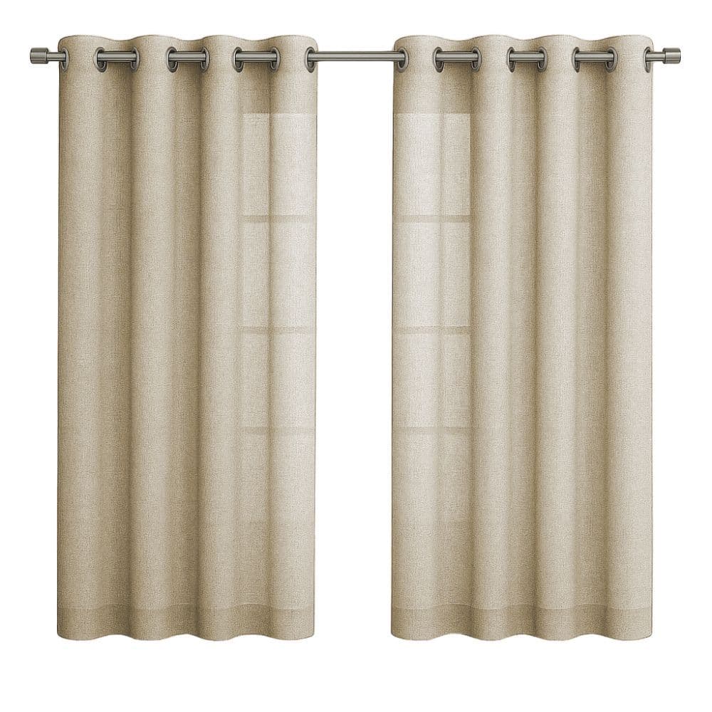Cortina Rústica Texturizada 3,00 x 1,60 De Linho Natural Para Sala Quarto Decoração Moderna Elegante