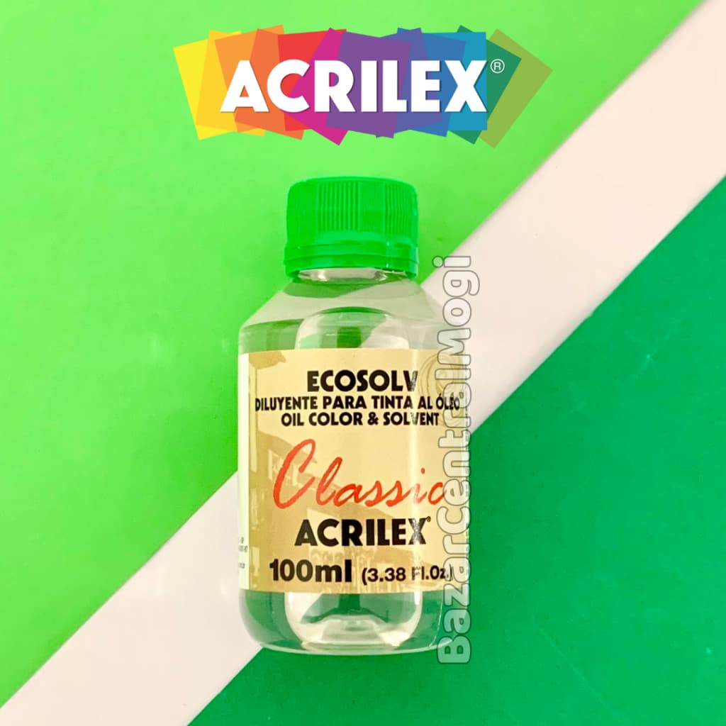 Ecosolv 100ml Acrilex Diluente para Tinta à Óleo e Solvente Sem Cheiro