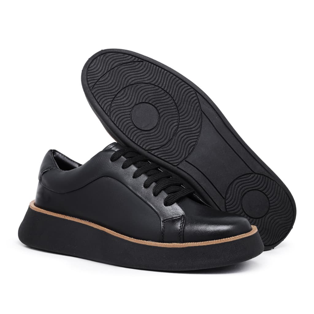 Sapato Tênis Sapatênis Masculino Calçado Casual Elegante de Couro Legítimo