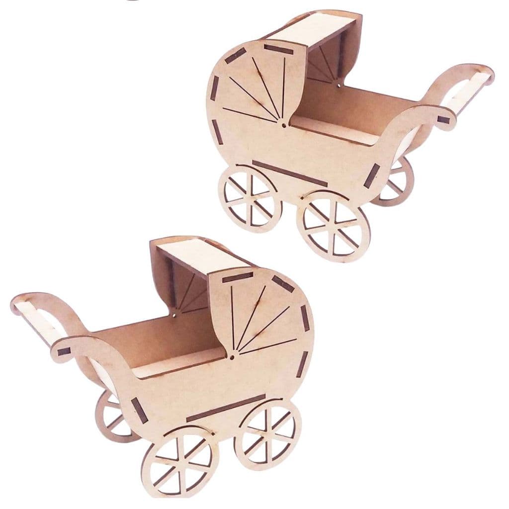 Kit 10 mini carrinho de bebê nenê 15 cm mdf cru 3d lembrancinha chá bebe maternidade revelação