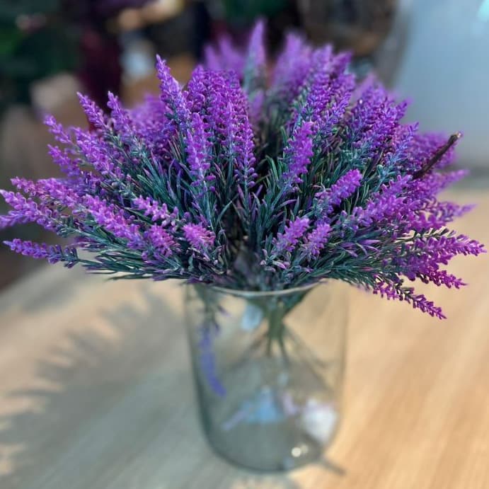 Galhos Lavanda Roxa ou Amarelas Arranjo Artifical Buquê