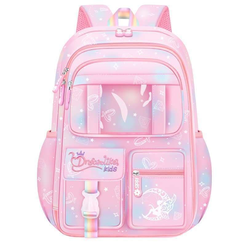 Mochila Bolsa Escolar Infantil Faculdade Colorida Impermeável Feminina