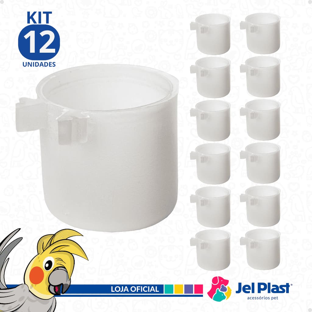 Porta Vitamina para Pássaros Aves 30ml Jel Plast
