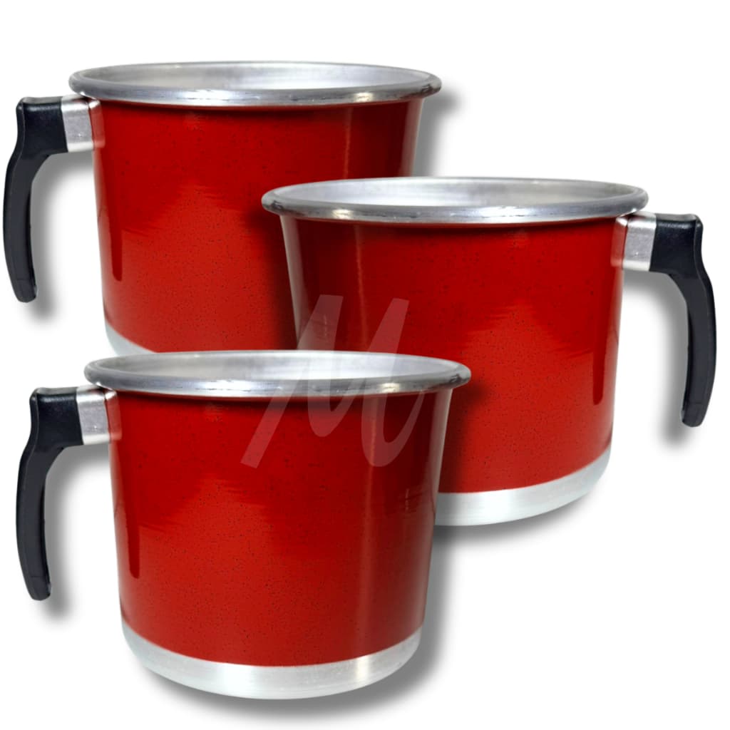 JOGO DE CANECAO ALUMINIO , KIT FERVEDOR LEITEIRA  3 PEÇAS