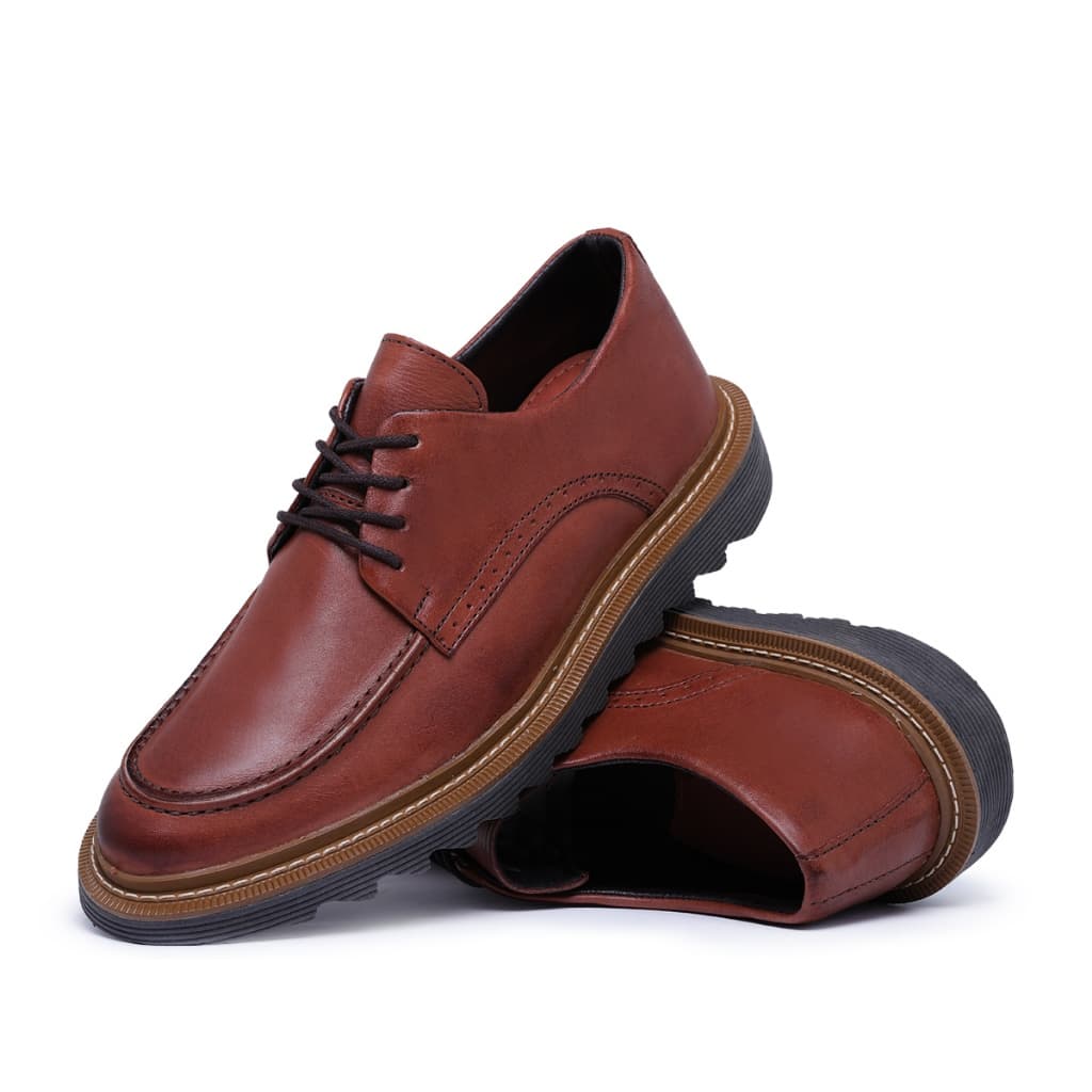 Sapato Moderno Elegante Masculino Estiloso em Couro Legítimo