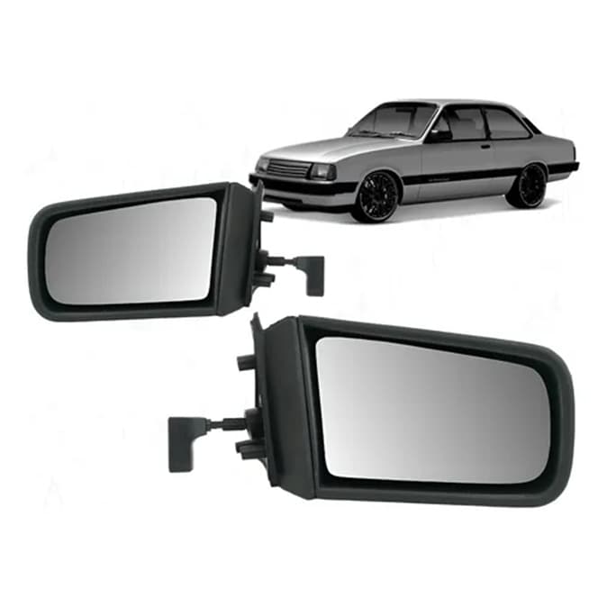 Par Espelho Retrovisor Chevette 1987 89 91 92 93 C/ Controle