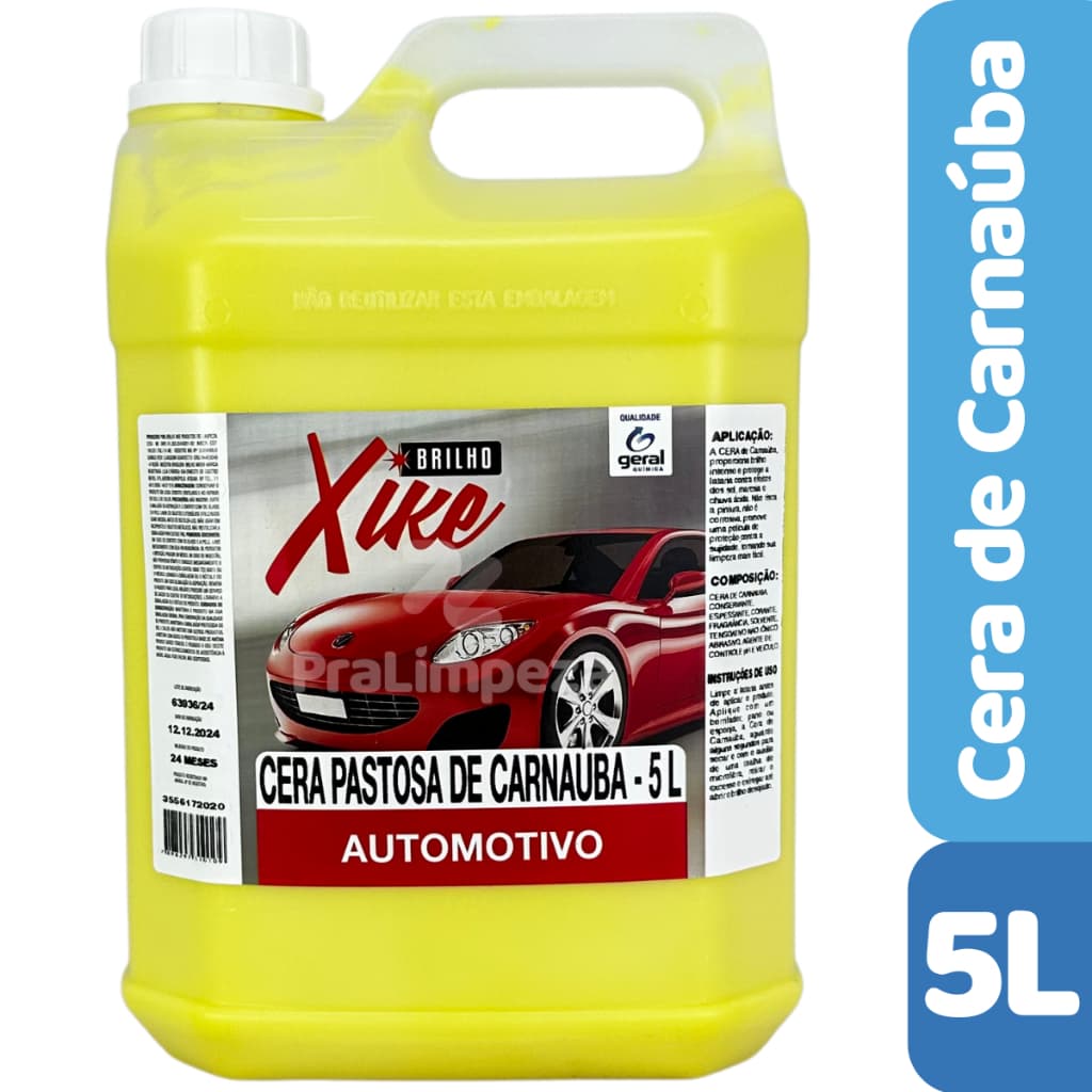 Cera Automotiva Carnaúba Brilho Intenso Proteção Pintura Profissional