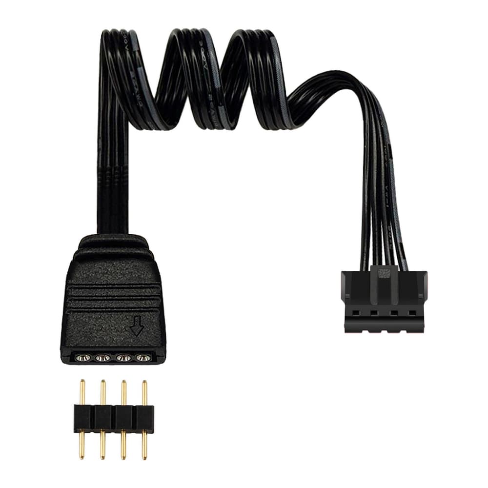Adaptador Led Rgb 12V 4 Pinos Para Controladoras 6 Pinos Rise Mode Water Cooler RGB