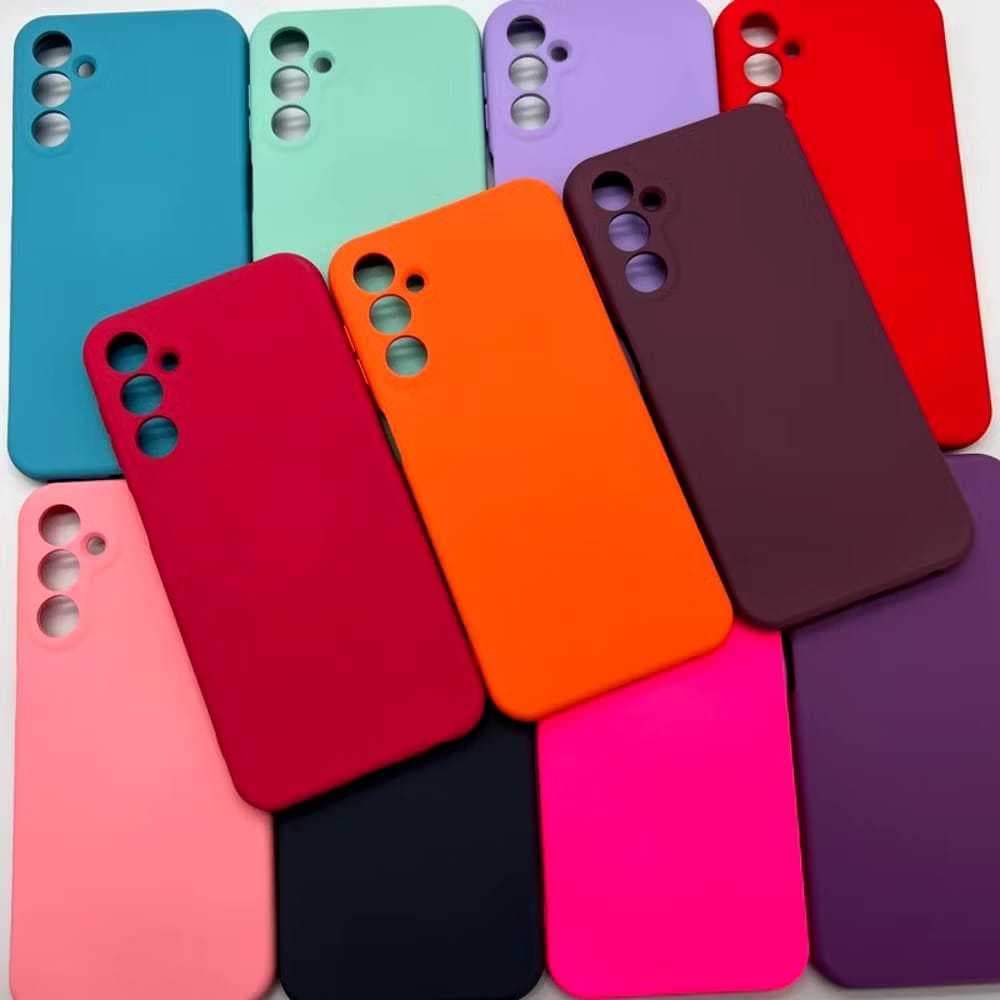 Capa Case Silicone Colorida Resistente Aveludada/Capa Transparente Anti-Impacto Samsung S24 FE
