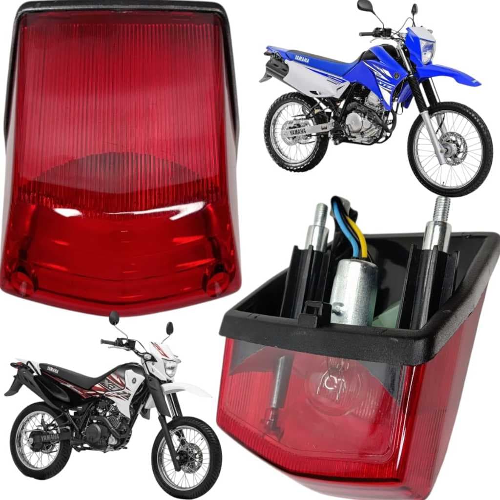 Lanterna Vermelha Traseira Yamaha Xtz 125 K 2003 a 2014 Xtz 250 Lander 2007 a 2018 Tenere