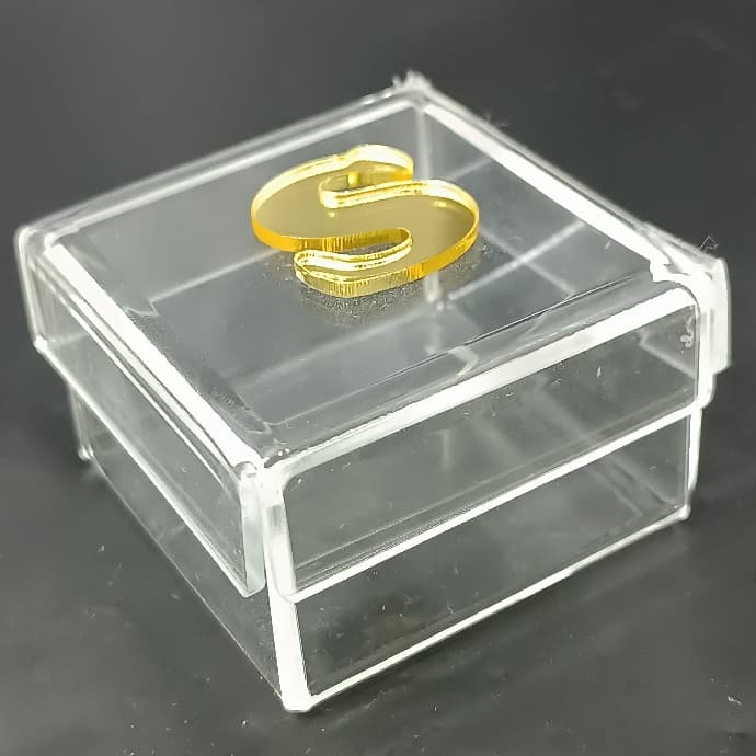 Caixinhas em Acrílico 5x5x3cm com Aplique