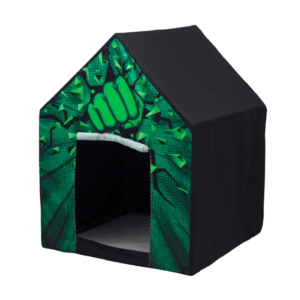 Casinha Infantil Heróis Tenda Menino Cabana Masculina Soco Verde Barraca Hulk Presente Para Criança