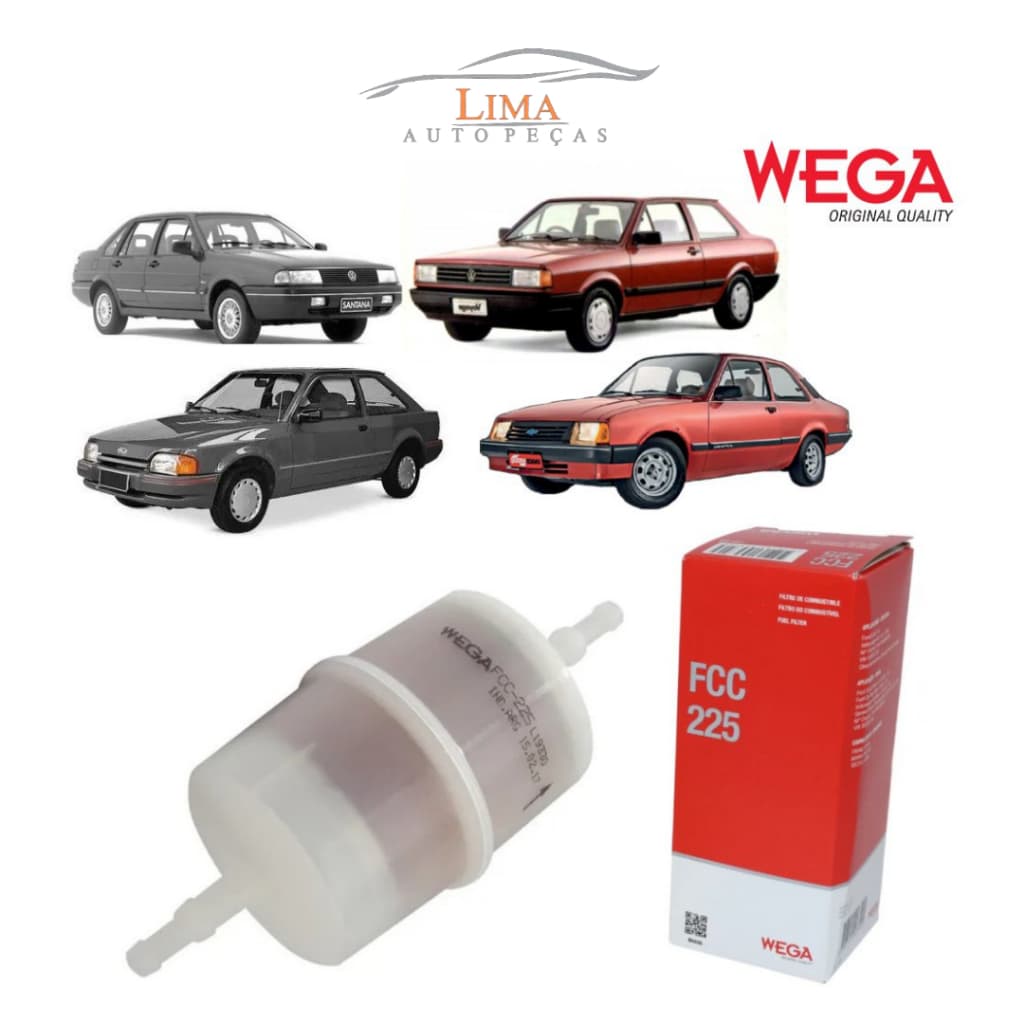 Filtro de combustivel FFC 225- Fusca / Brasilia / Variant / Chevette - Universal