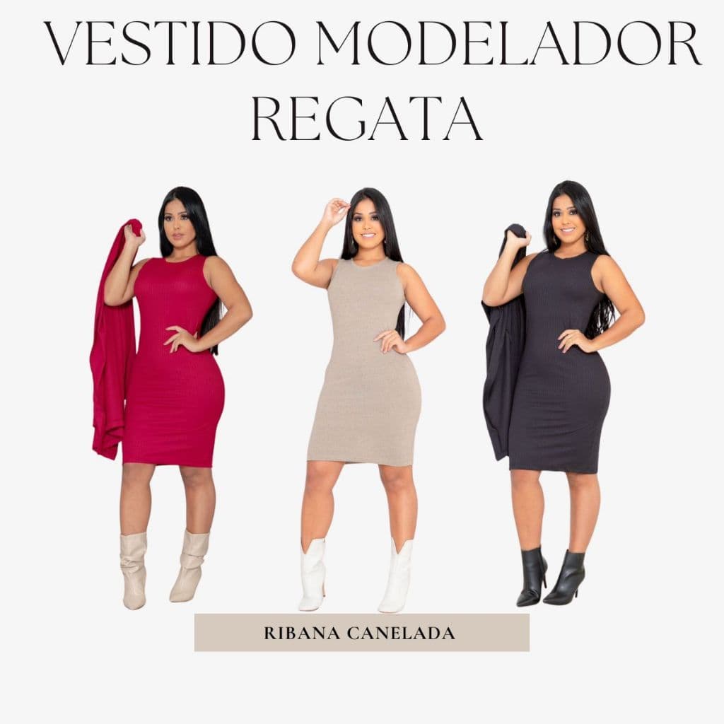 Vestido Modelador Tubinho Regata – Elegância e Conforto