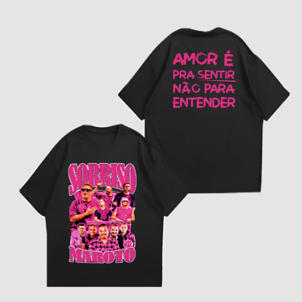 Camiseta Sorriso Maroto Pagode Streetwear Camisa Plus Size G1 G2 G3 G4 G5 Infantil 04 ao 14 UNISSEX