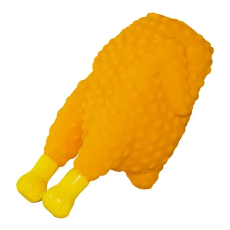 Brinquedo Cachorro Pets Galinha Frango Assado Com Som 14cm
