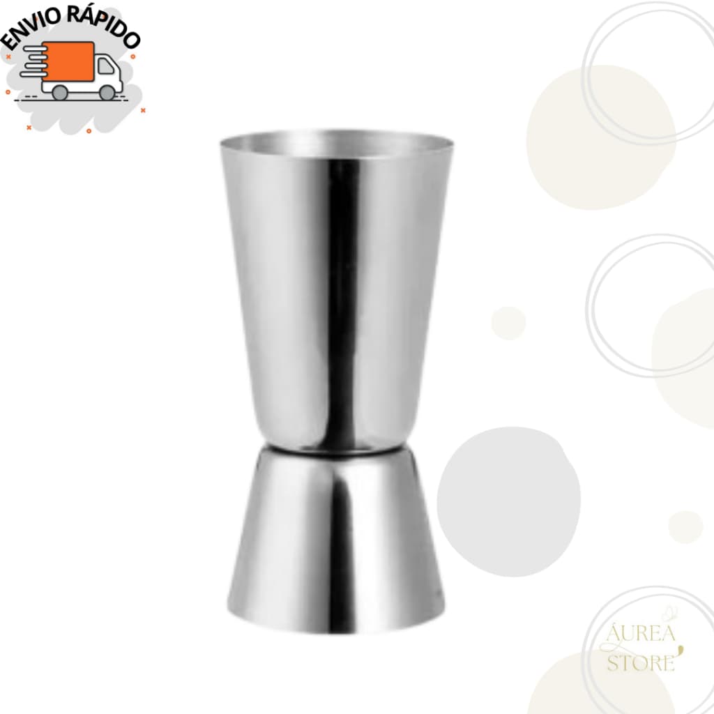 Dosador De Bebidas De Aço Inox 50Ml Jigger Drinks Dosador Duplo 50ml 25ml
