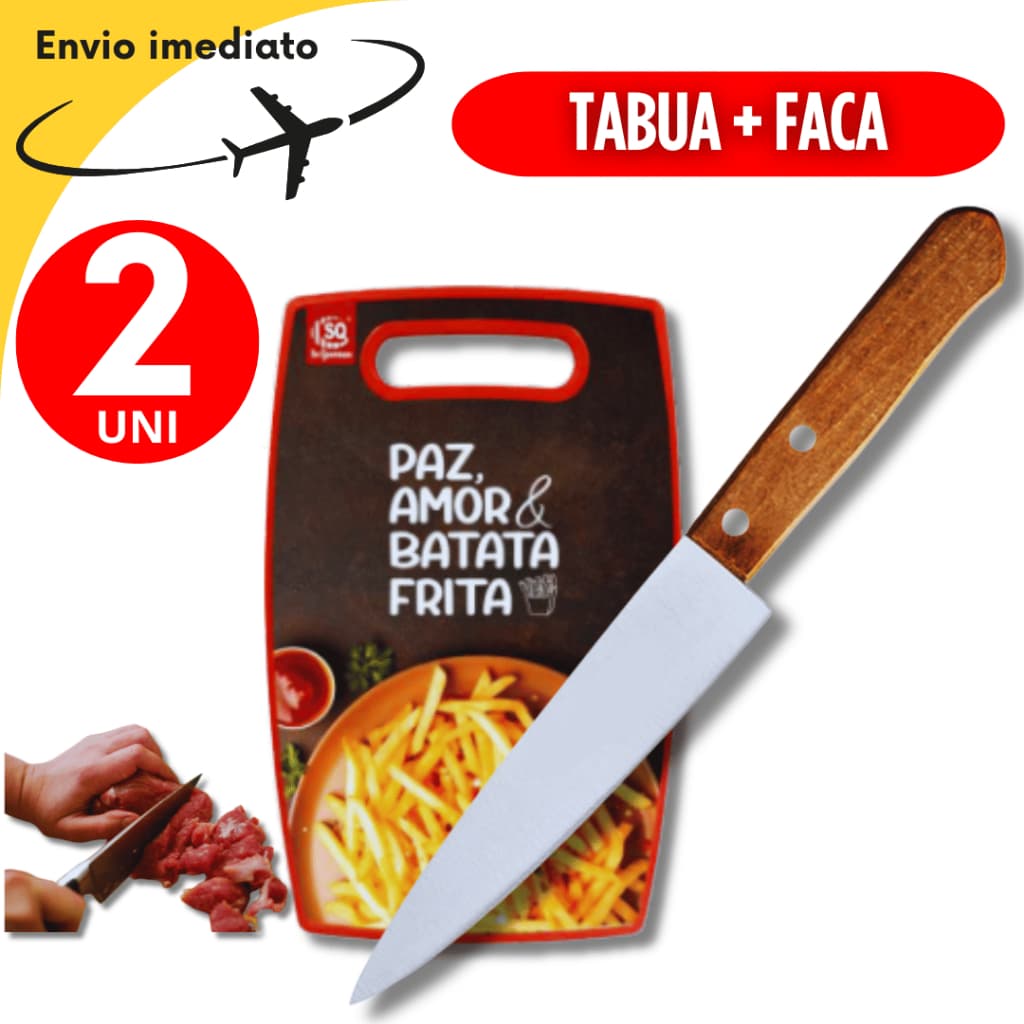 Tábua de Corte Estampada para Carne Legumes Frutas  Faca de Cozinha Profissional 7
